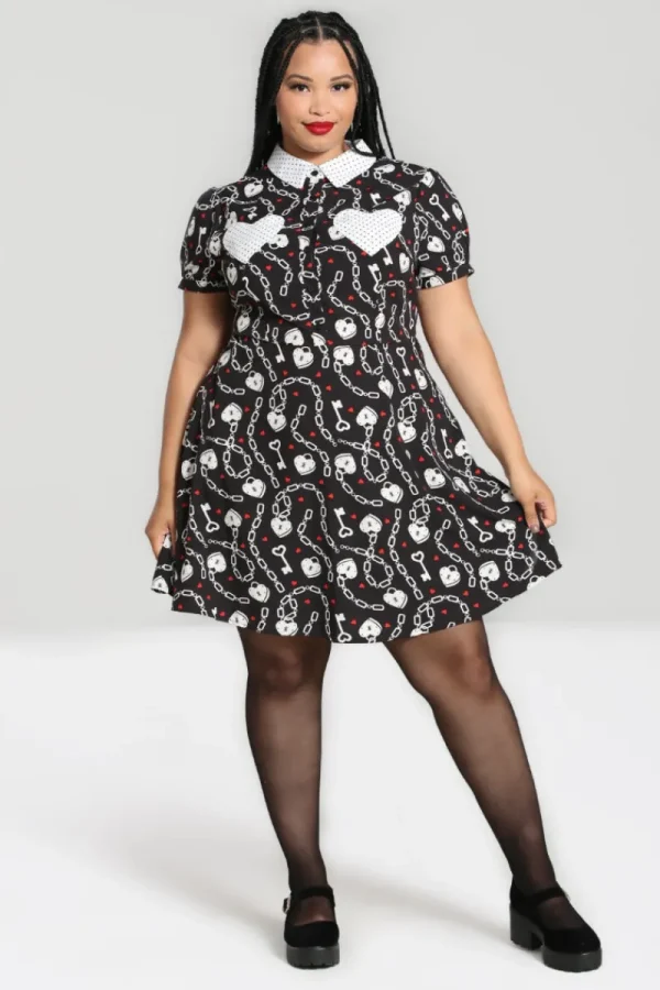 Hell Bunny Dresses | Dresses>Heart Lock Mini Dress Black