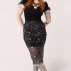 Hell Bunny Skirts | Skirts>Hello Goodbye Mesh Skirt Black