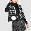 Hell Bunny Accessories>Hello Goodbye Scarf Black/White