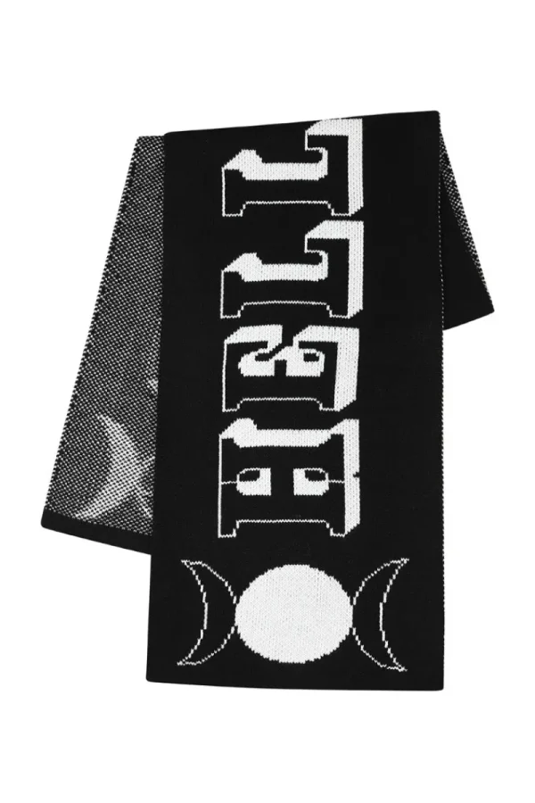 Hell Bunny Accessories>Hello Goodbye Scarf Black/White