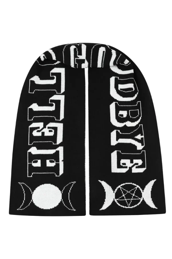 Hell Bunny Accessories>Hello Goodbye Scarf Black/White