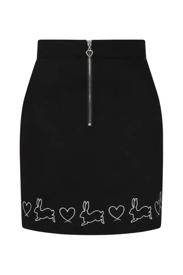 Hell Bunny Skirts>Hop Along Mini Skirt Black