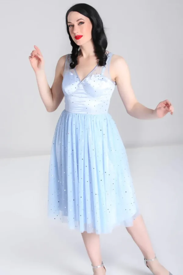 Hell Bunny Dresses | Midi Dresses>Infinity 50's Dress Blue