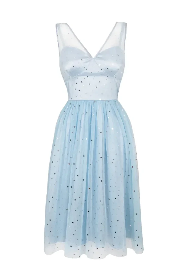 Hell Bunny Dresses | Midi Dresses>Infinity 50's Dress Blue