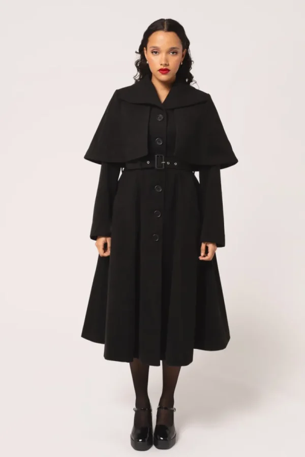 Hell Bunny Coats & Jackets | Coats & Jackets>Ingrid Coat Black