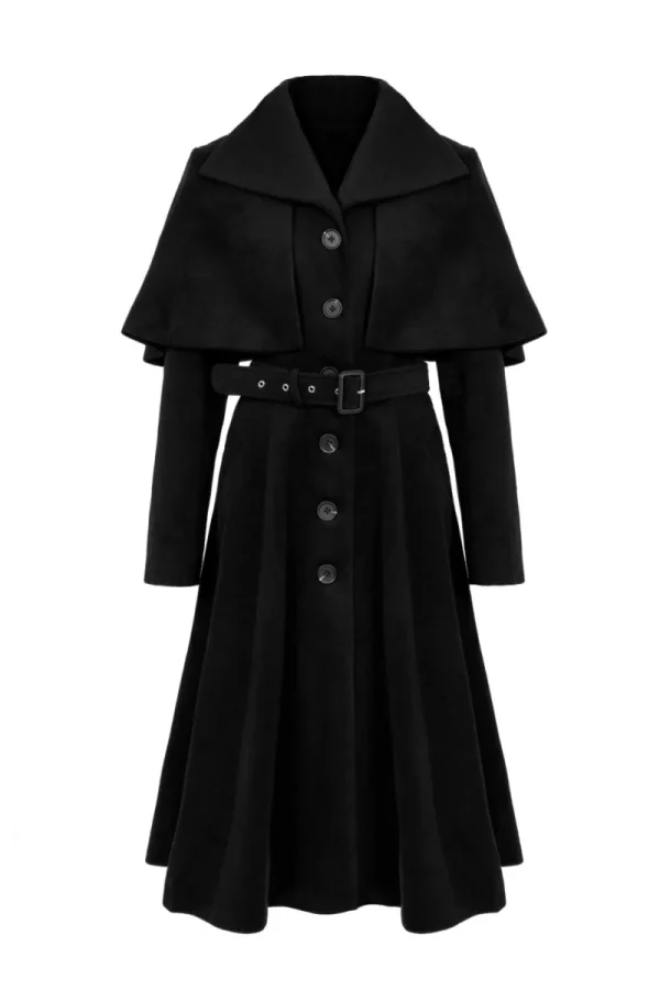 Hell Bunny Coats & Jackets | Coats & Jackets>Ingrid Coat Black