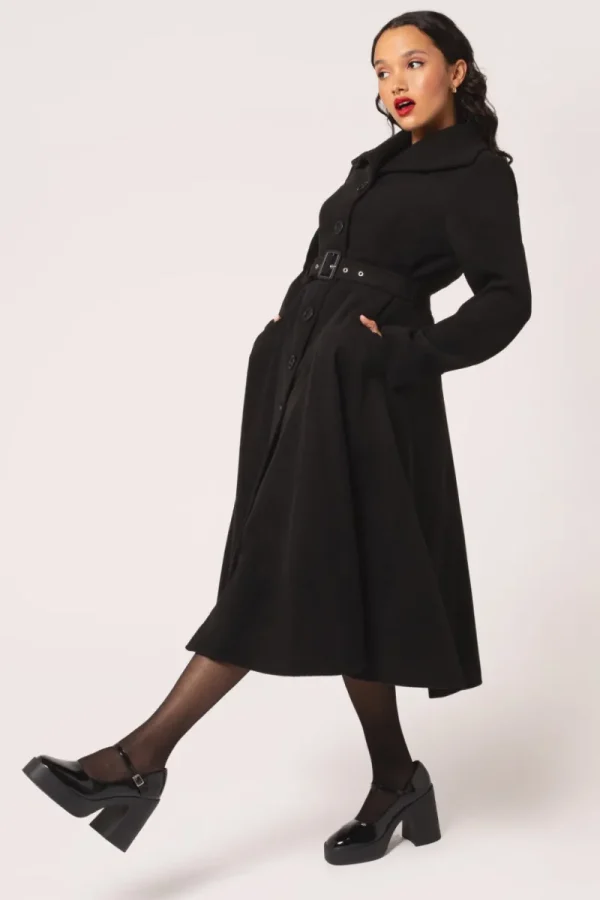 Hell Bunny Coats & Jackets | Coats & Jackets>Ingrid Coat Black