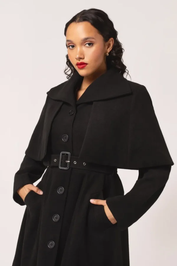 Hell Bunny Coats & Jackets | Coats & Jackets>Ingrid Coat Black