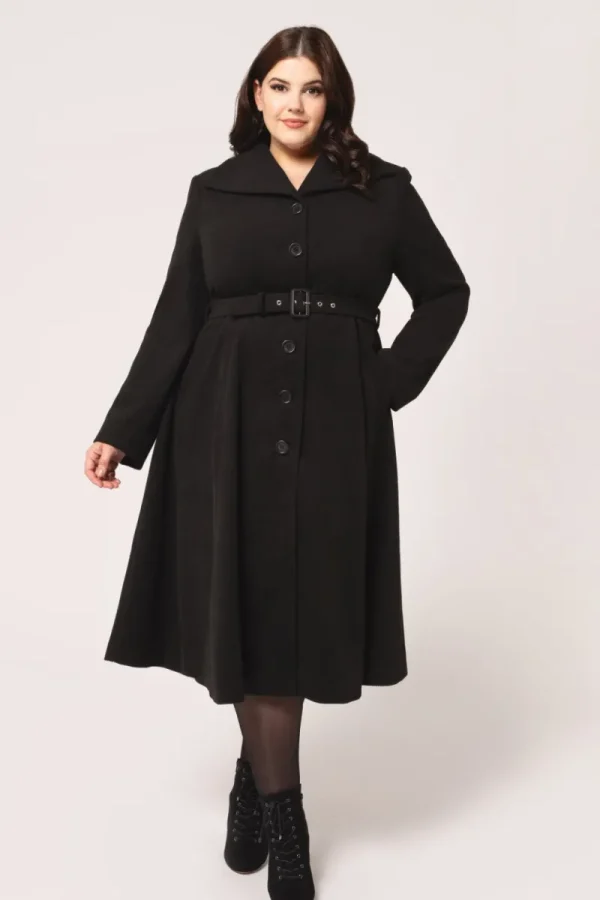 Hell Bunny Coats & Jackets | Coats & Jackets>Ingrid Coat Black