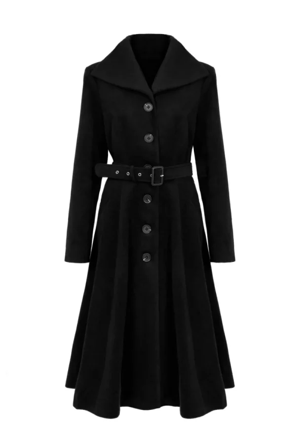 Hell Bunny Coats & Jackets | Coats & Jackets>Ingrid Coat Black