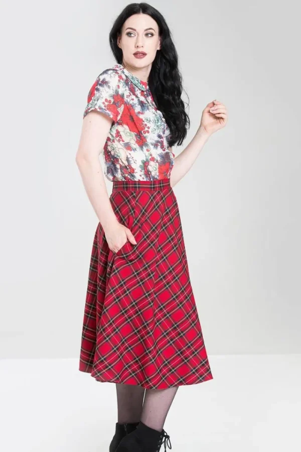 Hell Bunny Skirts | Skirts>Irvine 50's Skirt Red