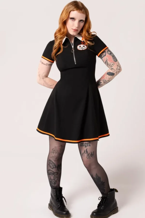 Hell Bunny Dresses | Mini Dresses>Jack-O-Lantern Dress Black