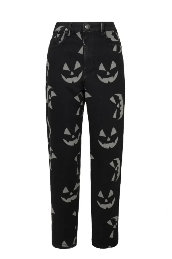 Hell Bunny Trousers & Shorts | Trousers & Shorts>Jack-O-Lantern Jeans Black