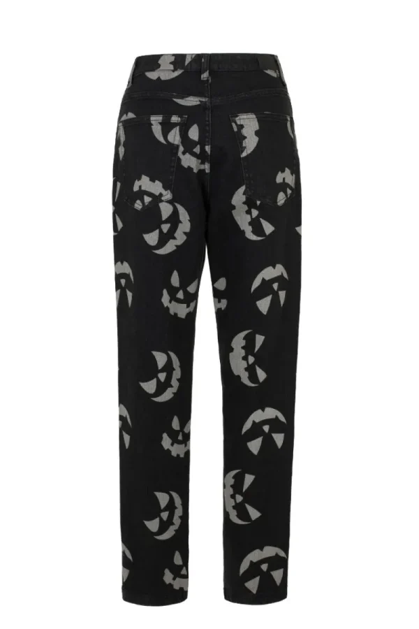 Hell Bunny Trousers & Shorts | Trousers & Shorts>Jack-O-Lantern Jeans Black