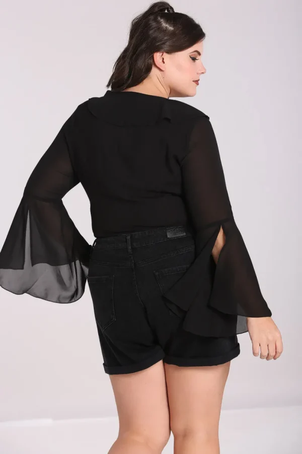 Hell Bunny Tops | Blouses>Jamie Blouse Black