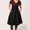 Hell Bunny Dresses | Vintage Dresses>Janine Dress Black/Red