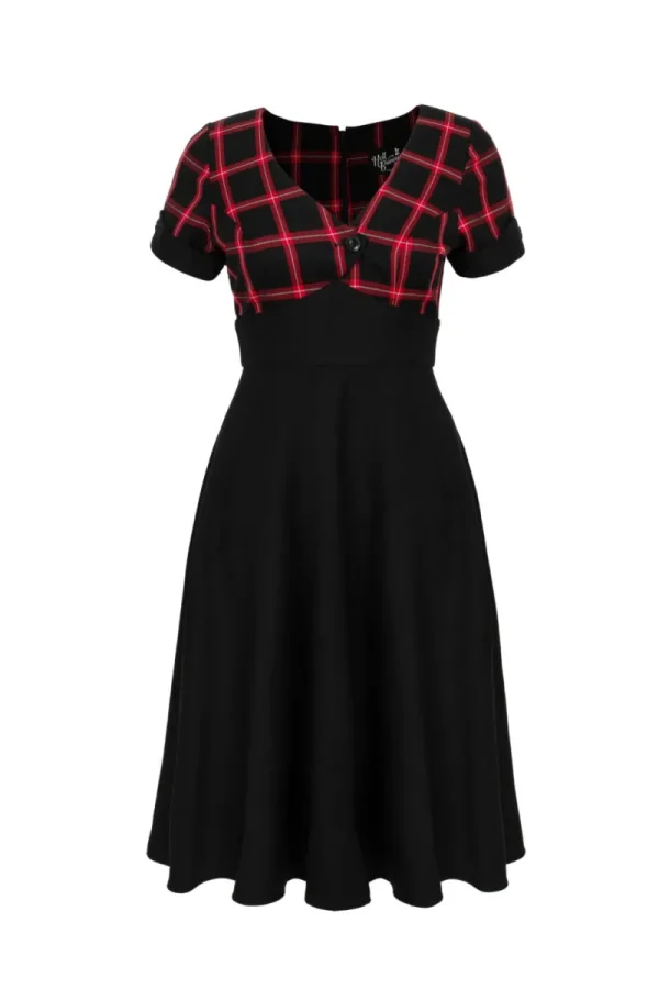 Hell Bunny Dresses | Vintage Dresses>Janine Dress Black/Red