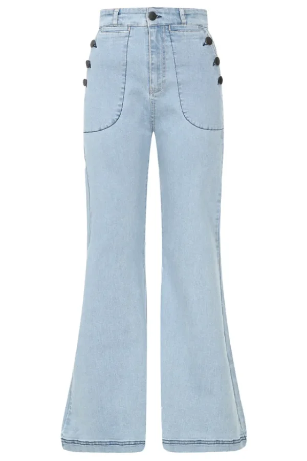 Hell Bunny Trousers & Shorts | Trousers & Shorts>Jill Jeans Blue