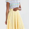 Hell Bunny Skirts | Skirts>Joy Mid Skirt Yellow