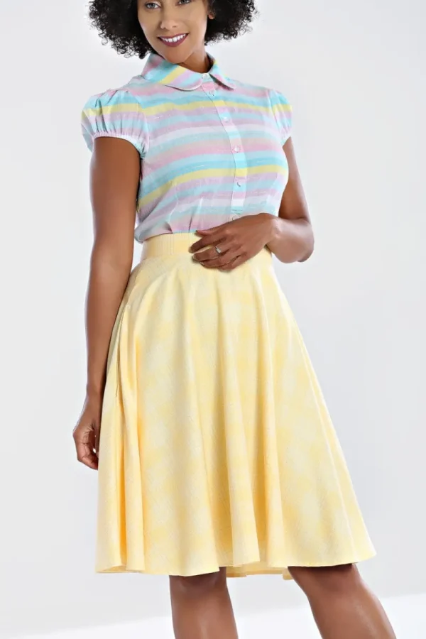 Hell Bunny Skirts | Skirts>Joy Mid Skirt Yellow