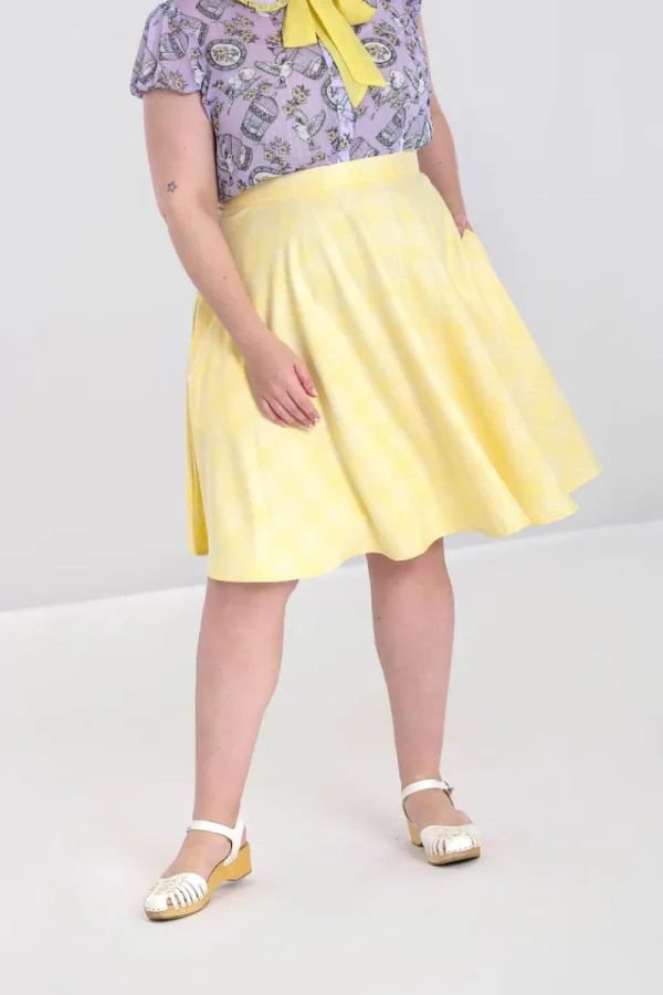 Hell Bunny Skirts | Skirts>Joy Mid Skirt Yellow