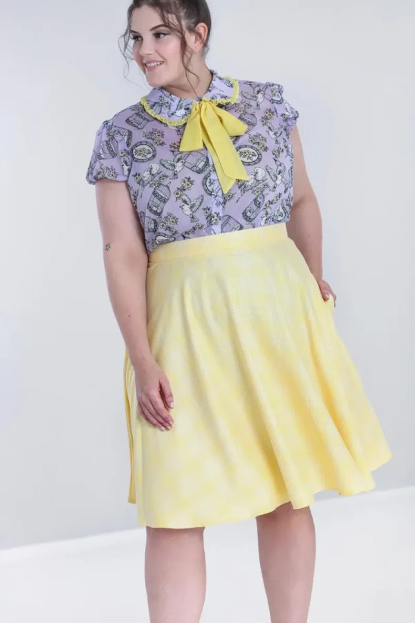 Hell Bunny Skirts | Skirts>Joy Mid Skirt Yellow