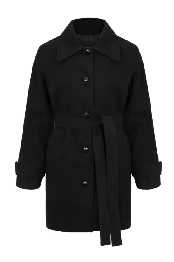 Hell Bunny Coats & Jackets>Juliette Coat Black