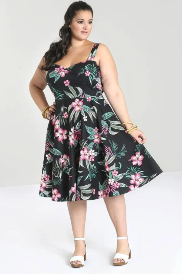 Hell Bunny Dresses | 50S Dresses>Kalani 50's Dress Black