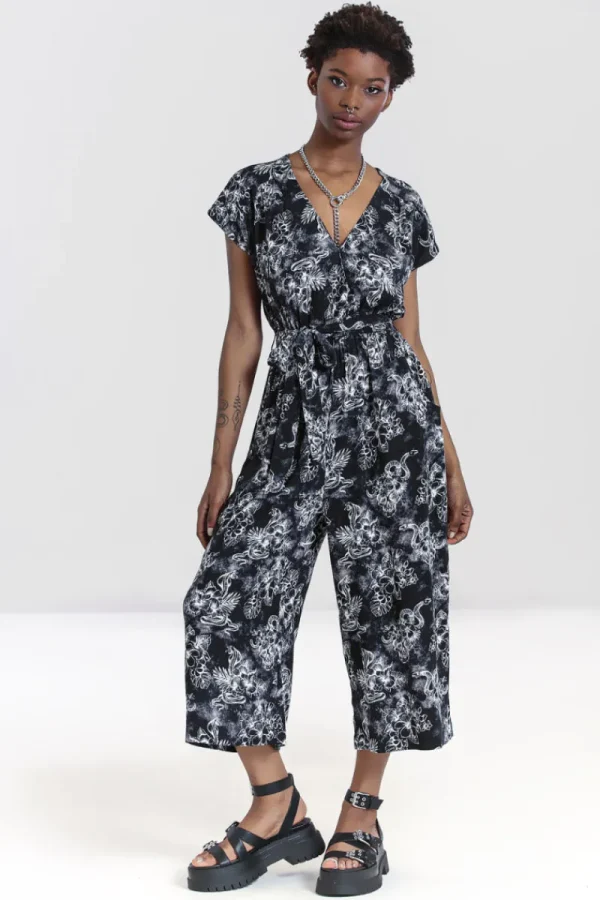 Hell Bunny Jumpsuits & Playsuits | Jumpsuits & Playsuits>Kasumi Jumpsuit Grey