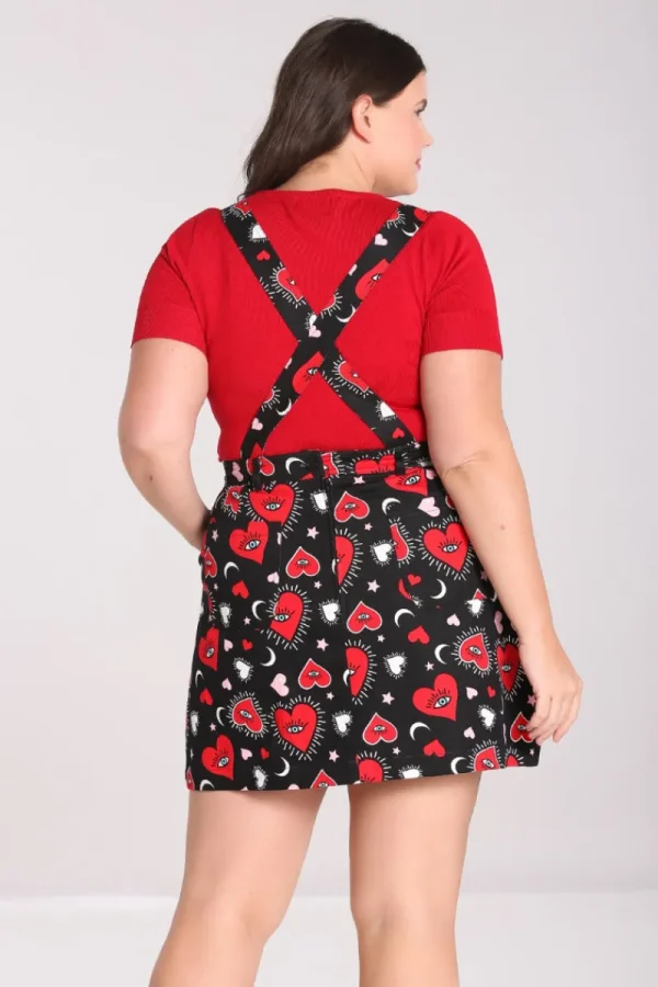 Hell Bunny Dresses | Dresses>Kate Heart Pinafore Dress Black