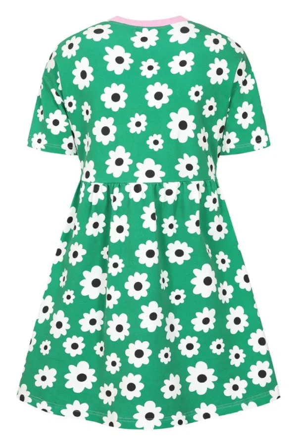 Hell Bunny Dresses | Loungewear>Kitsch Daisy MIni Dress Green