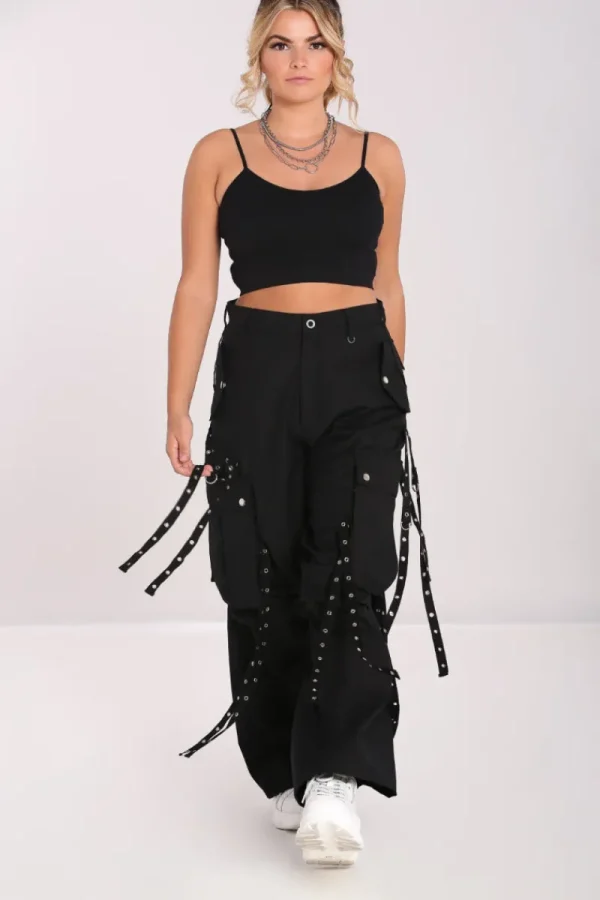 Hell Bunny Trousers & Shorts | Trousers & Shorts>Kraken Trousers Black