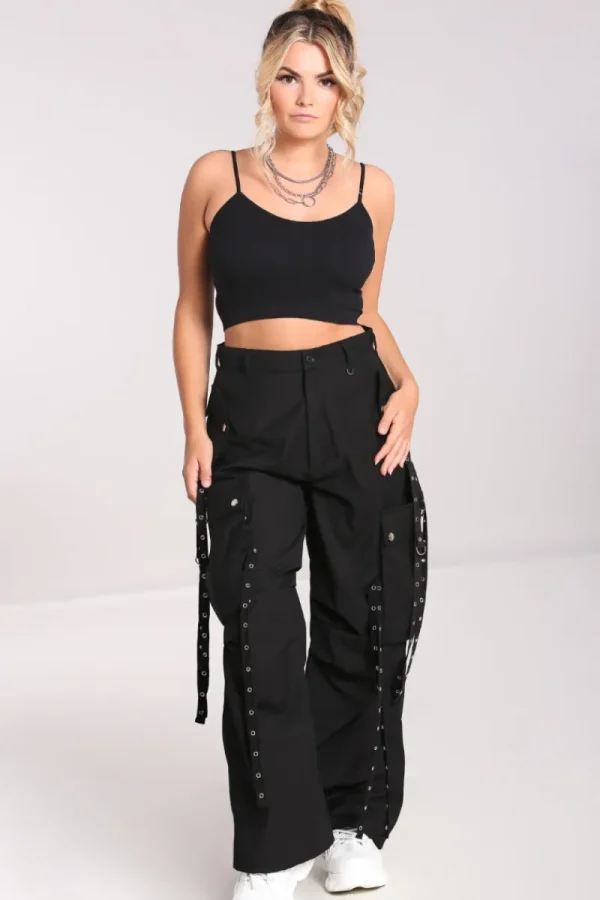 Hell Bunny Trousers & Shorts | Trousers & Shorts>Kraken Trousers Black