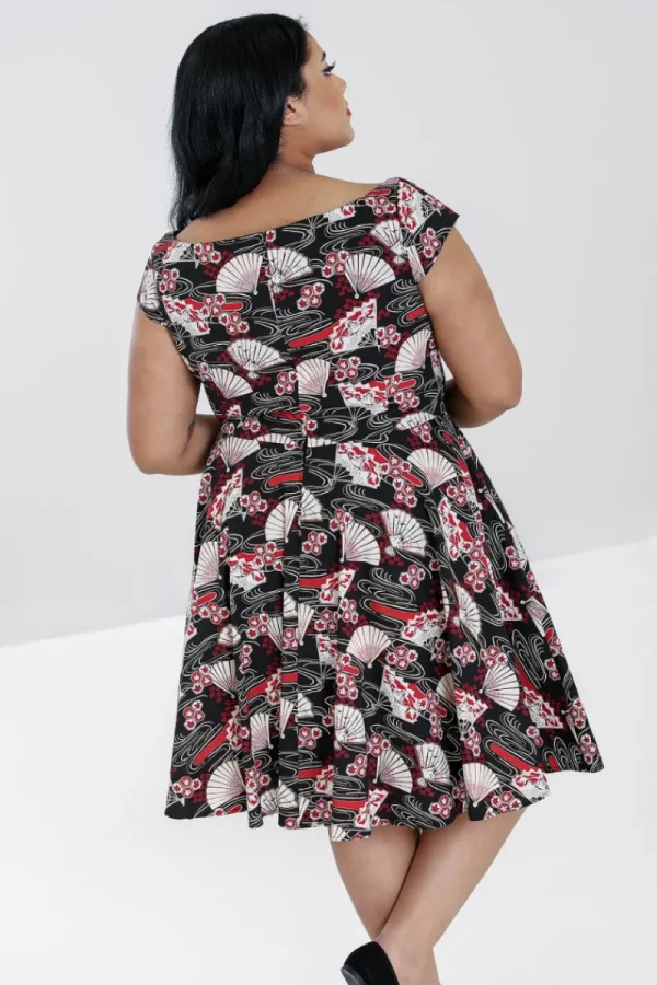 Hell Bunny Dresses | Dresses With Pockets>Lanah Mid Dress Black