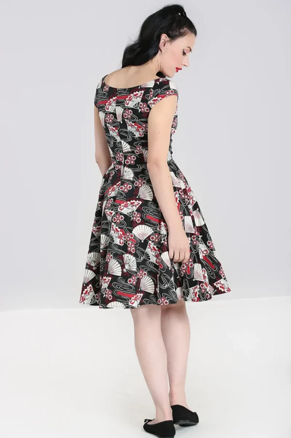 Hell Bunny Dresses | Dresses With Pockets>Lanah Mid Dress Black