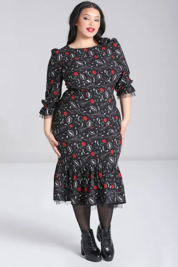 Hell Bunny Dresses | Dresses>Lilith Maxi Dress Black