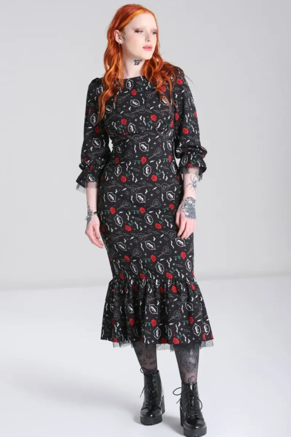 Hell Bunny Dresses | Dresses>Lilith Maxi Dress Black