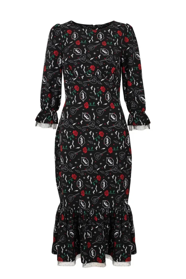 Hell Bunny Dresses | Dresses>Lilith Maxi Dress Black