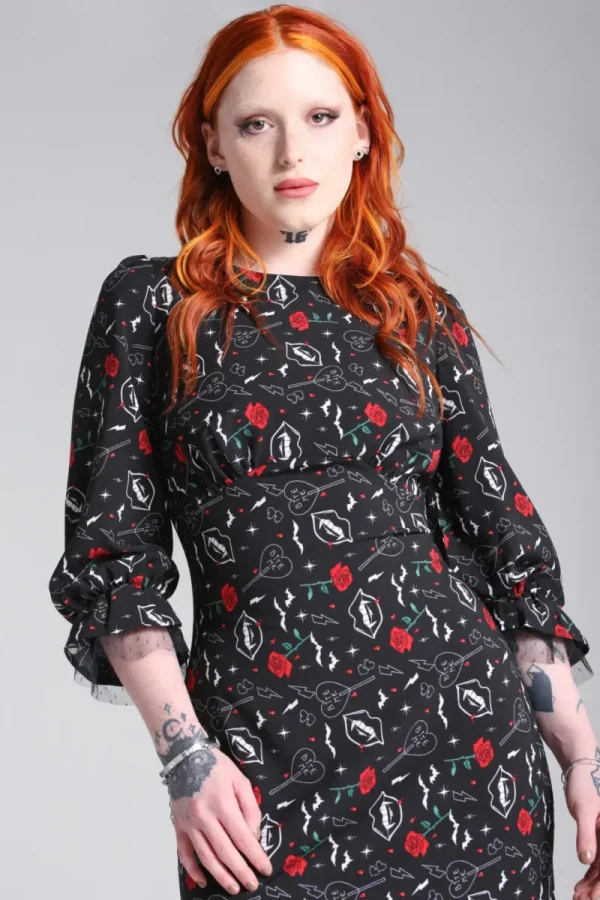 Hell Bunny Dresses | Dresses>Lilith Maxi Dress Black