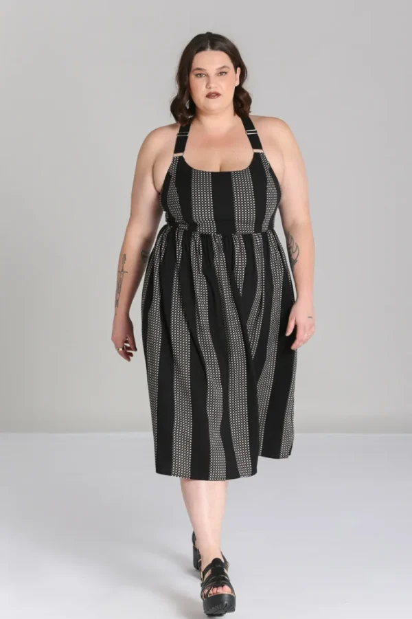 Hell Bunny Dresses>Lita Dress Black/Grey