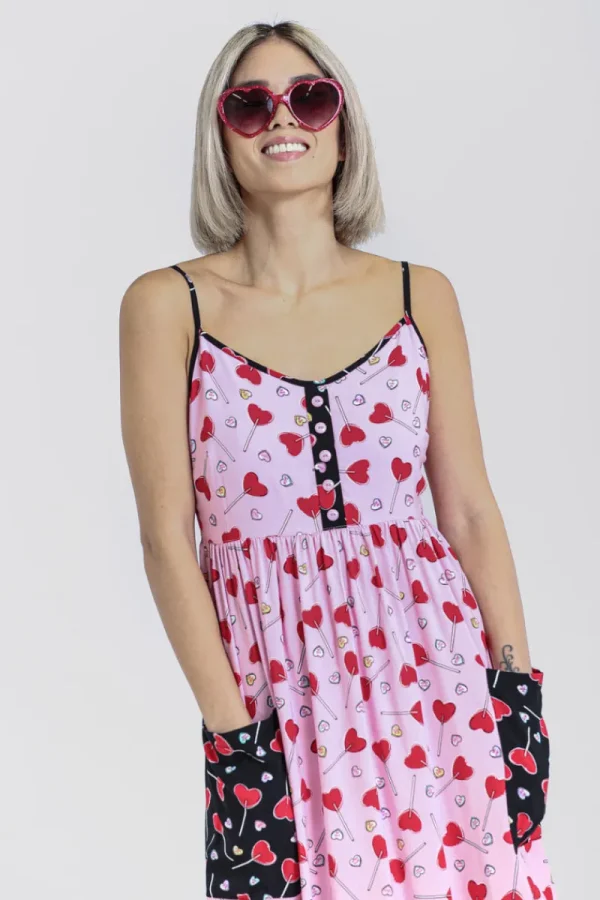 Hell Bunny Dresses | Dresses>Lollies Maxi Dress Pink