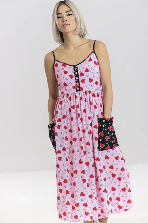 Hell Bunny Dresses | Dresses>Lollies Maxi Dress Pink
