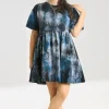 Hell Bunny Dresses | Loungewear>Lost Mini Dress Navy