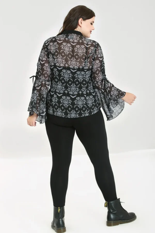 Hell Bunny Tops | Blouses>Lost Whispers Blouse Black