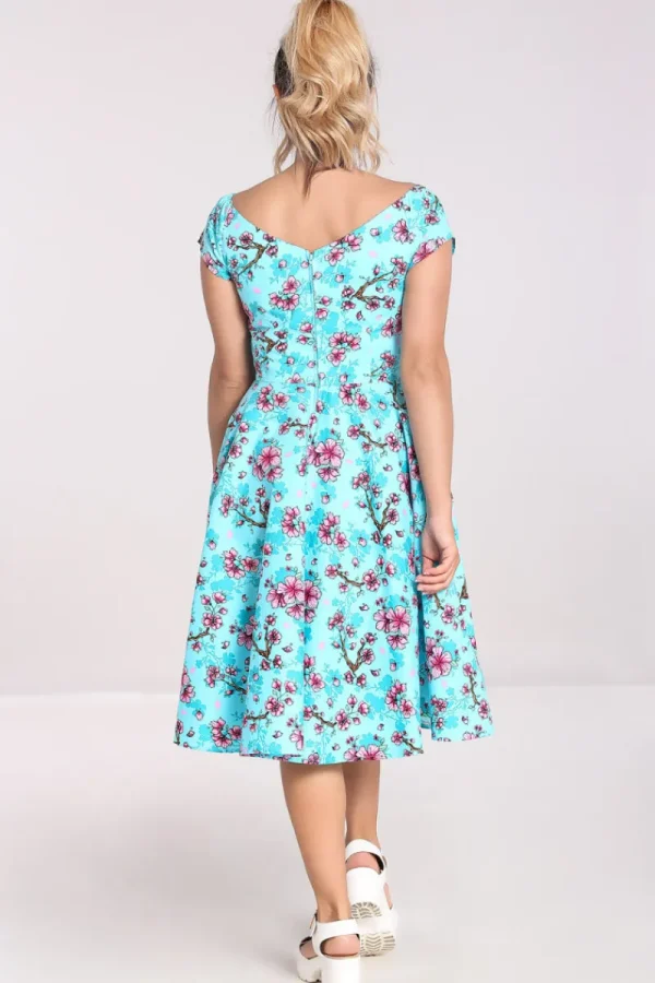 Hell Bunny Dresses With Pockets | Vintage Dresses>Louella Dress Aqua