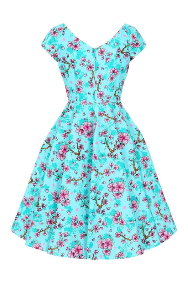 Hell Bunny Dresses With Pockets | Vintage Dresses>Louella Dress Aqua