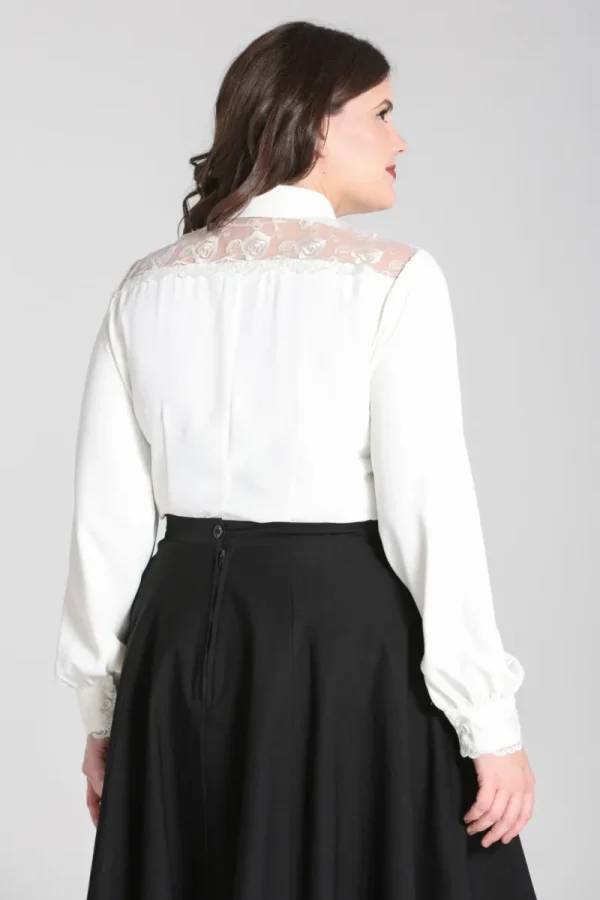 Hell Bunny Tops | Blouses>Lucille Blouse Ivory