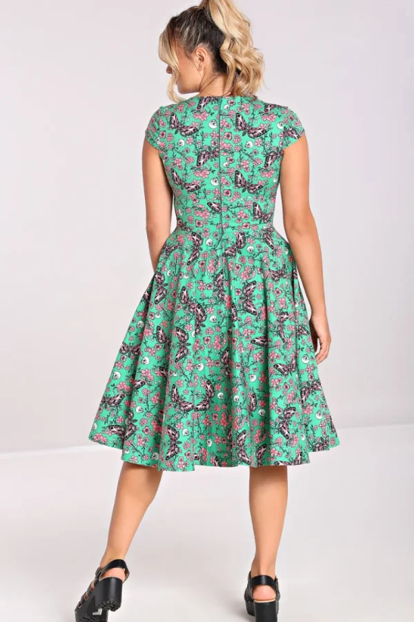 Hell Bunny Dresses | Dresses With Pockets>Madilynn 50's Dress Green