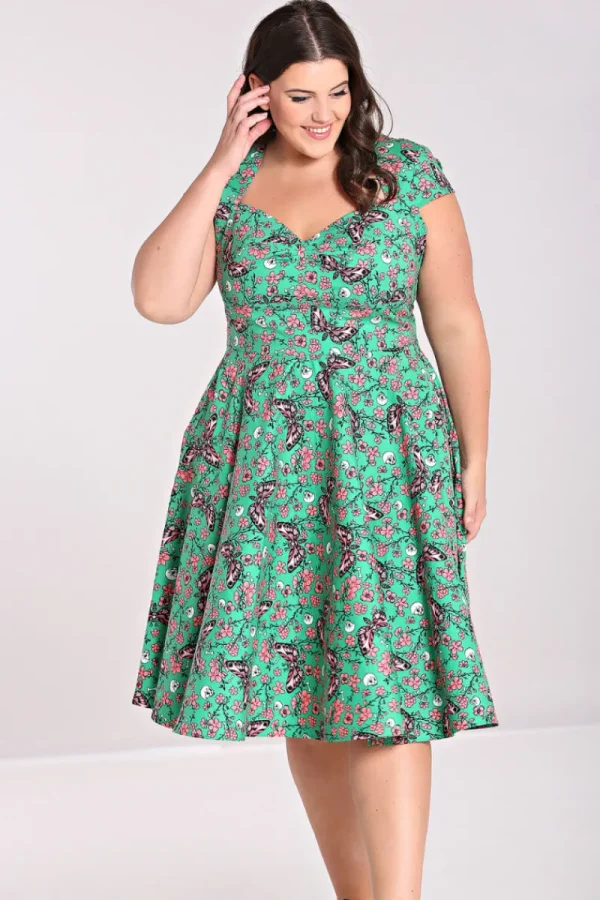 Hell Bunny Dresses | Dresses With Pockets>Madilynn 50's Dress Green