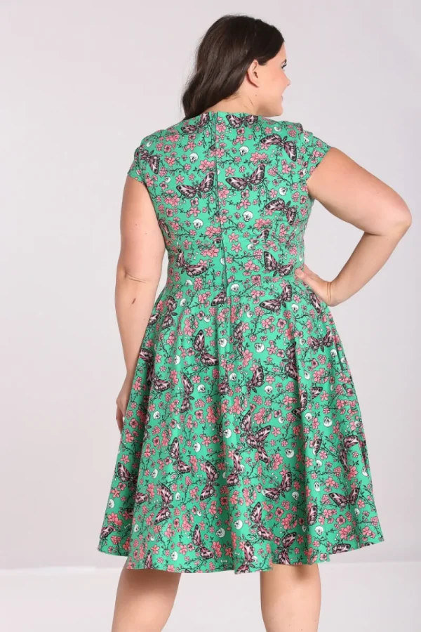 Hell Bunny Dresses | Dresses With Pockets>Madilynn 50's Dress Green